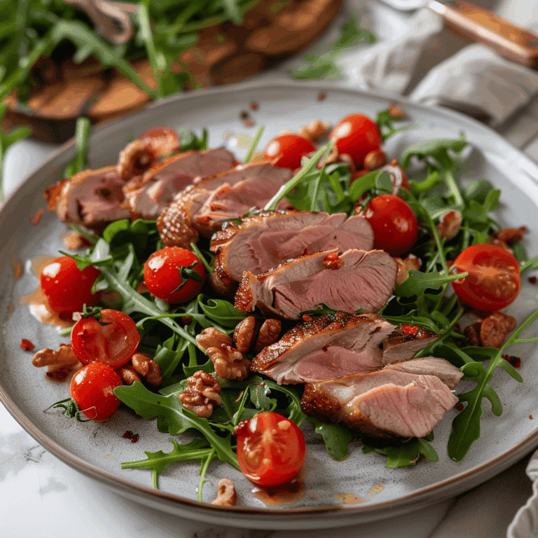 Salade Composée Avec Magret De Canard Séché
