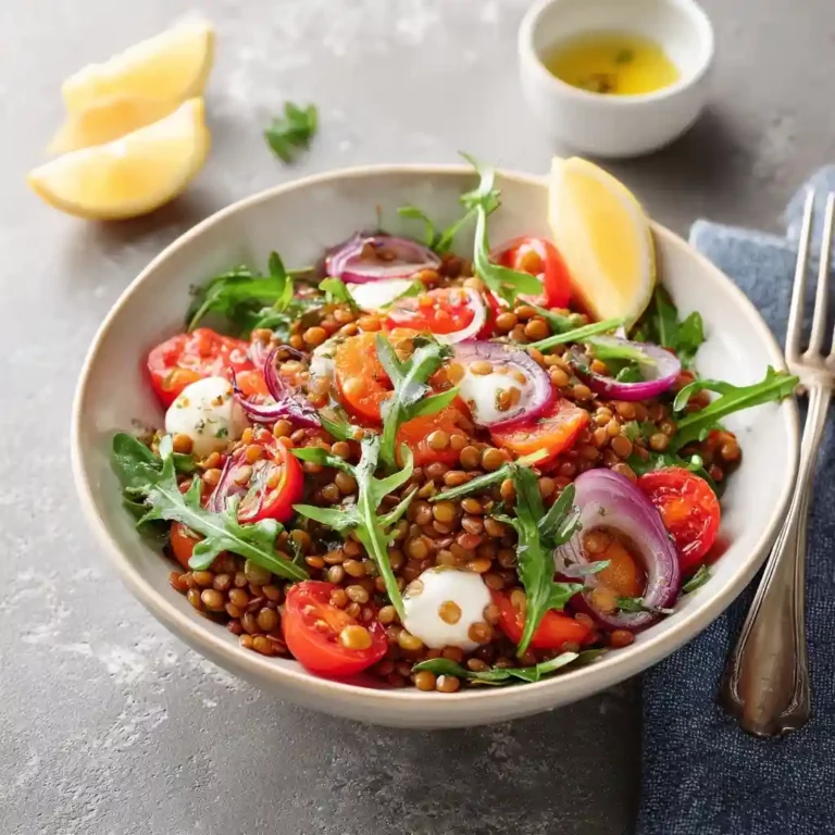 Salade de lentilles corail express : recette healthy, fraîche et ultra rapide