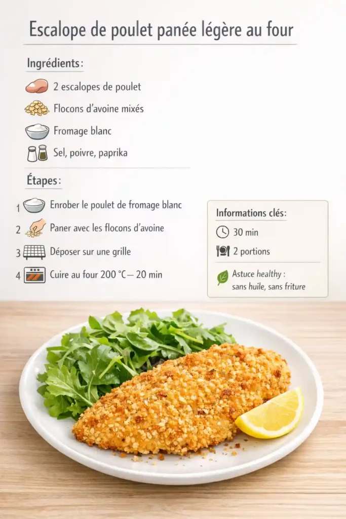 Recette escalope de poulet rapide et légère (25 min)