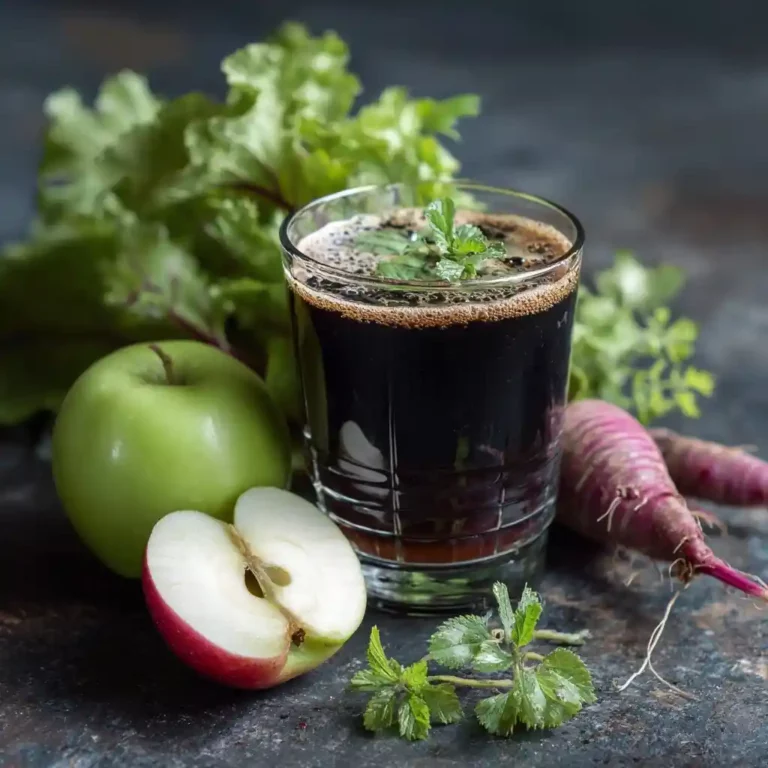 Jus détox foie radis noir et pomme verte : recette simple et naturelle